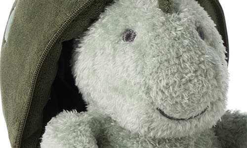 Elegant Baby Dinosaur Egg Plush Toy In Sage Green
