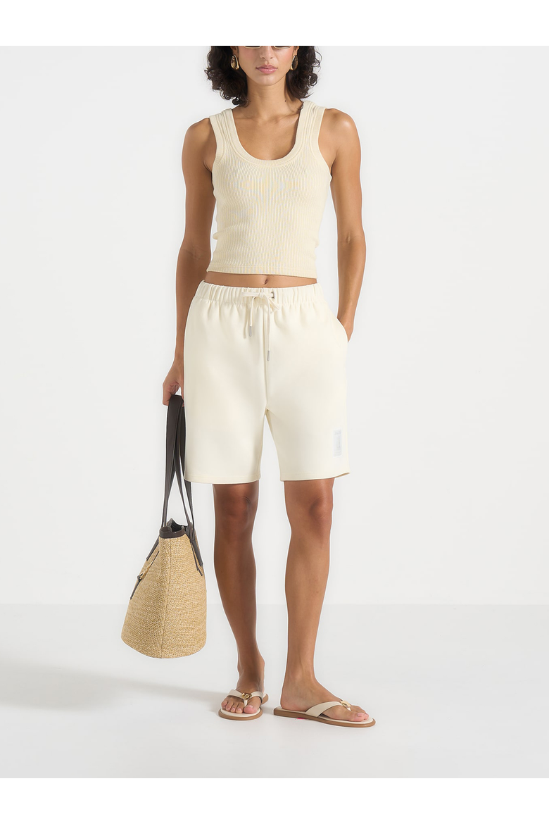 SH001 Unisex Cotton Shorts, Main, color, Cream