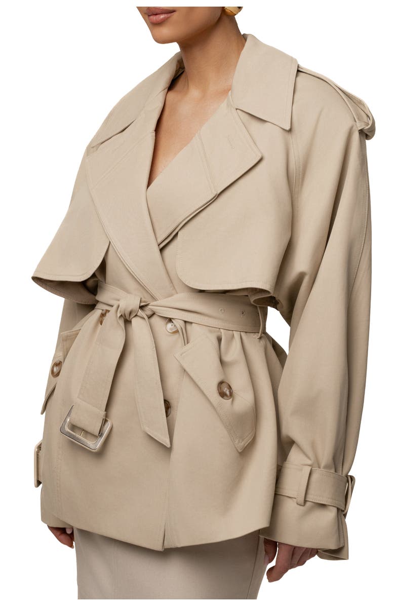 JLUXLABEL Classic Oversized Trench, Alternate, color, Khaki