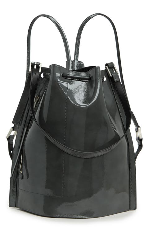 Alpha S Patent Leather Backpack