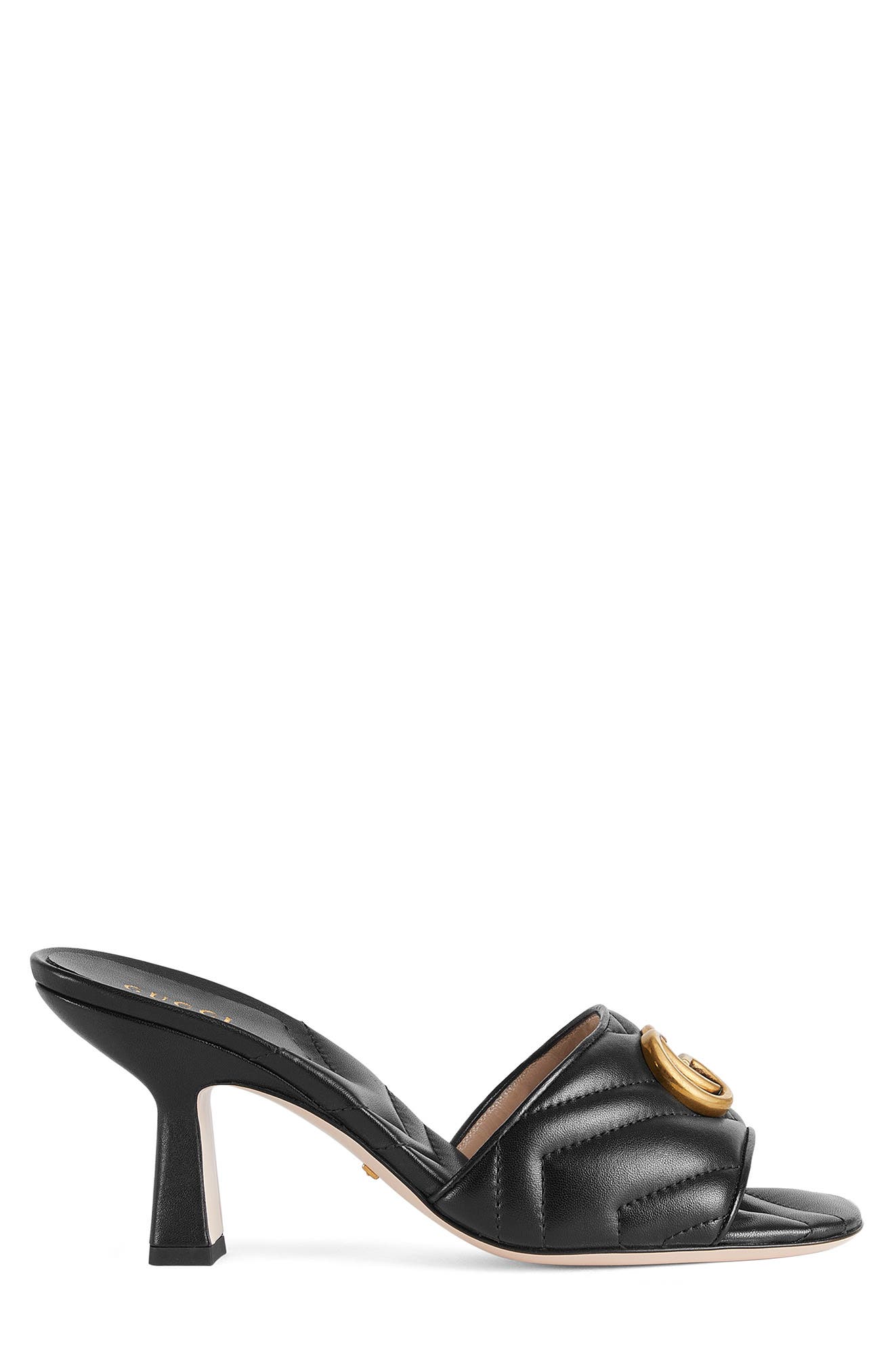 Gucci GG Quilted Slide Sandal, Alternate, color, 