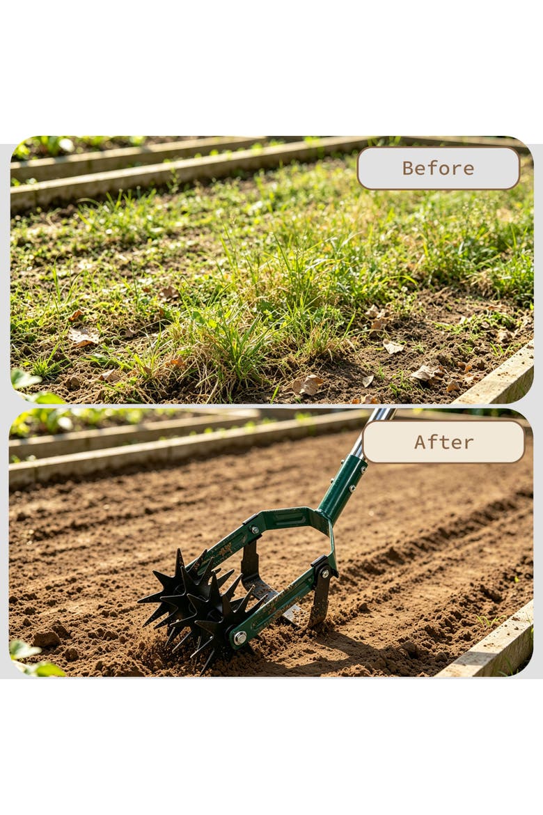 70 in 2-in-1 Rotary Cultivator & Weeder, Alternate, color, Multicolored