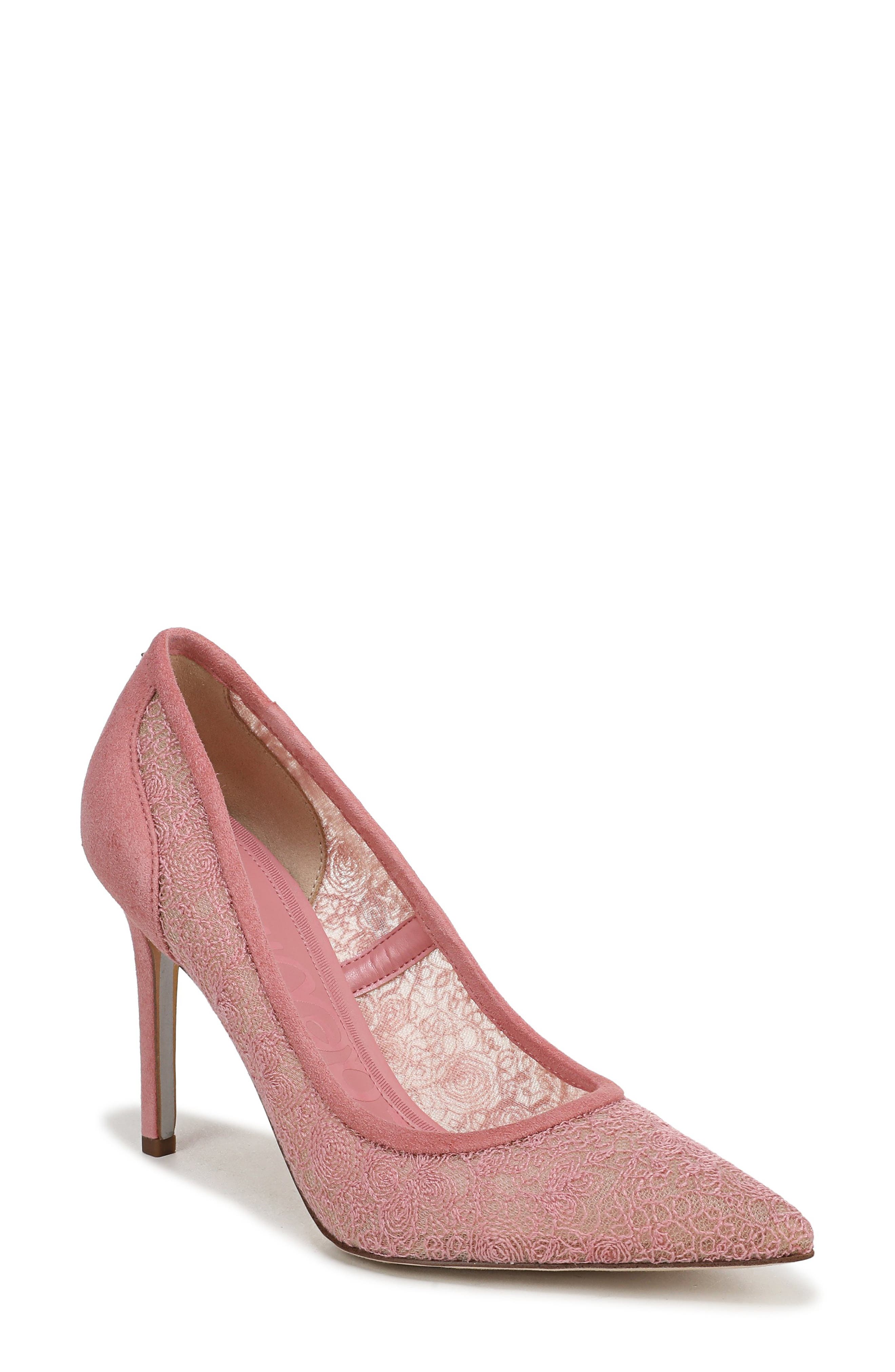 Sam Edelman Hazel Pointed Toe Pump In Pink