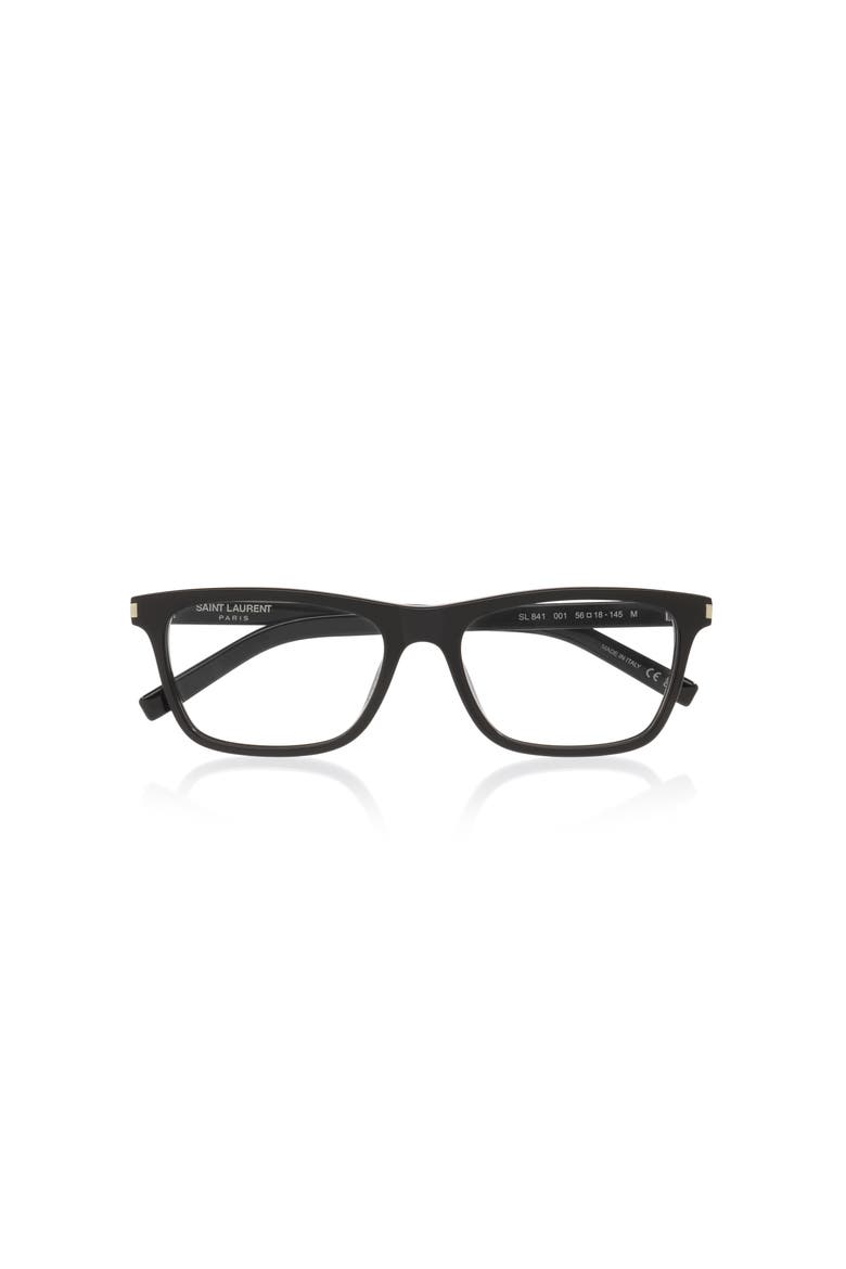 56mm Rectangle optical glasses, Alternate, color, Black