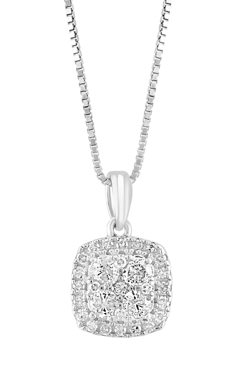 EFFY Diamond Pendant Necklace, Main, color, Silver