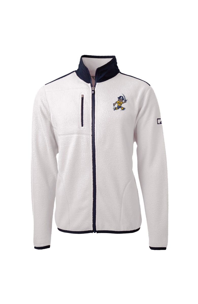 Cutter & Buck Men's Cutter & Buck Oatmeal ETSU Buccaneers Big & Tall Cascade Eco Sherpa Fleece Full-Zip Jacket, Alternate, color,