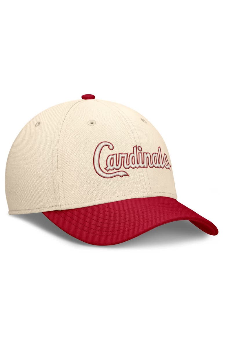 Nike Men's Nike Natural/Red St. Louis Cardinals Statement Rise Performance Flex Hat, Alternate, color, Natural