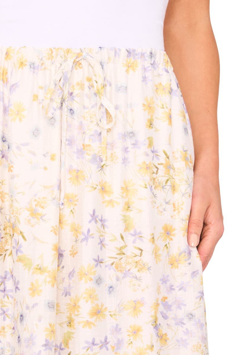 Halogen<sup>®</sup> Drawstring Waist Maxi Skirt, Alternate, color, Egret