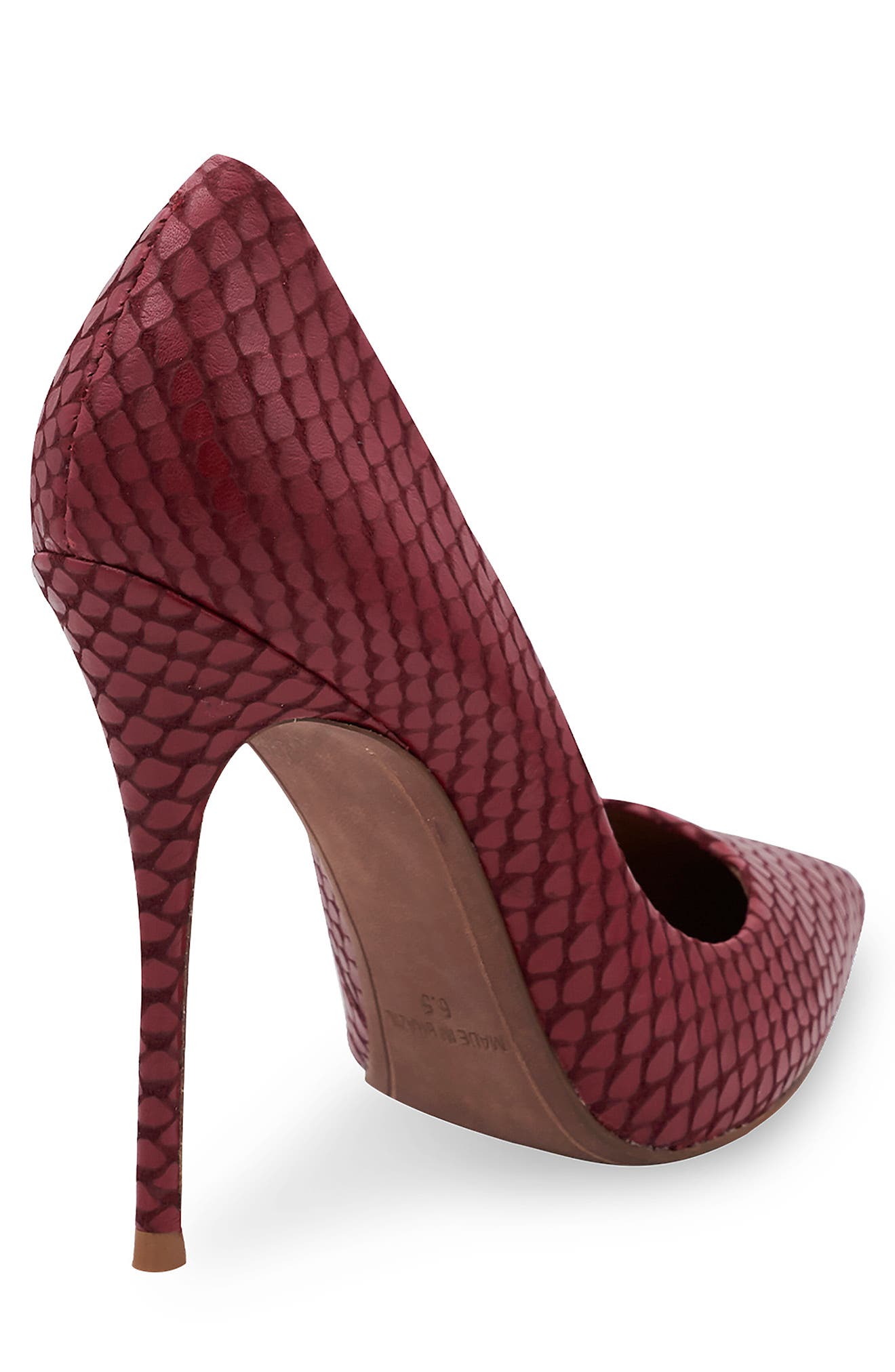 BCBGMAXAZRIA Nova Snake Embossed Pointed Toe Pump, Alternate, color, 