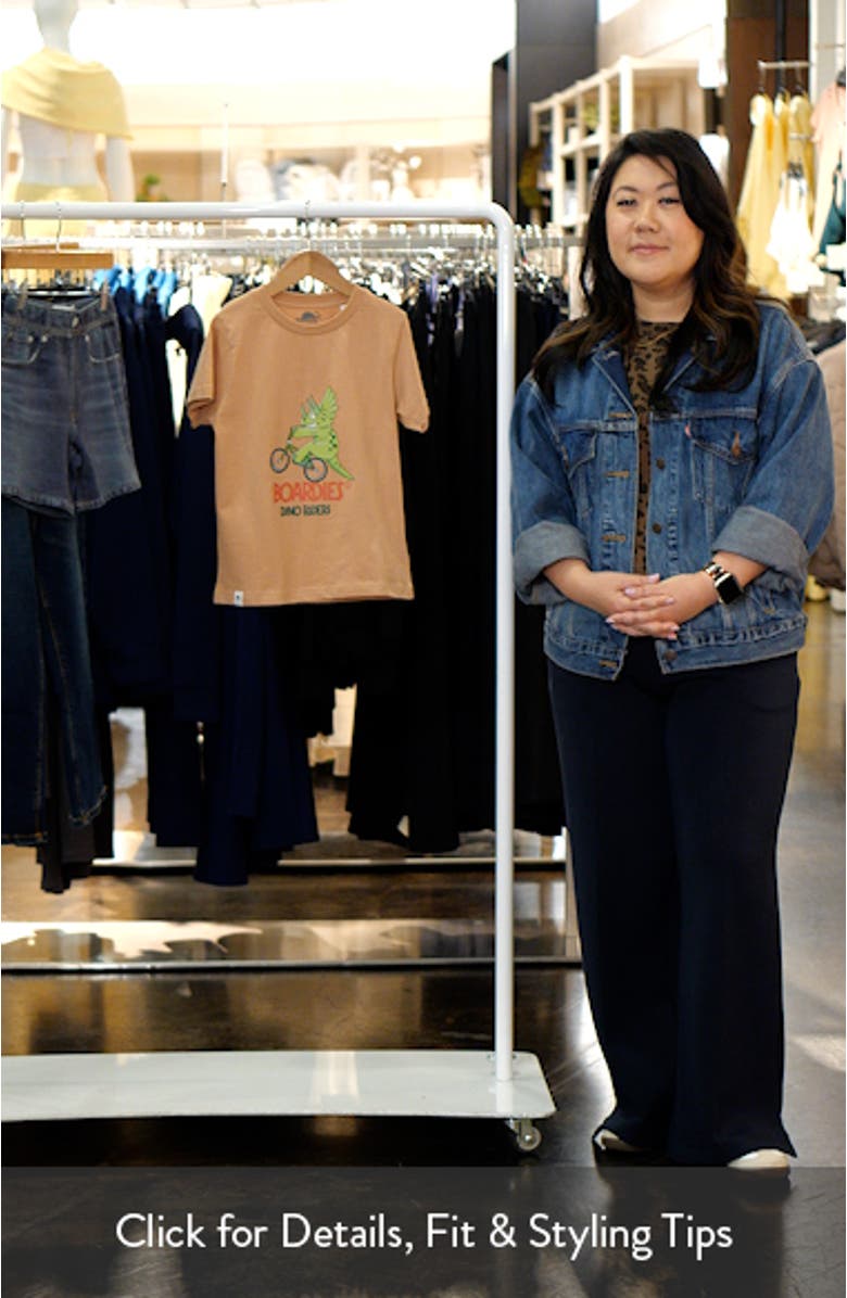 Kids' Dino Rider Cotton Graphic T-Shirt, sales video thumbnail