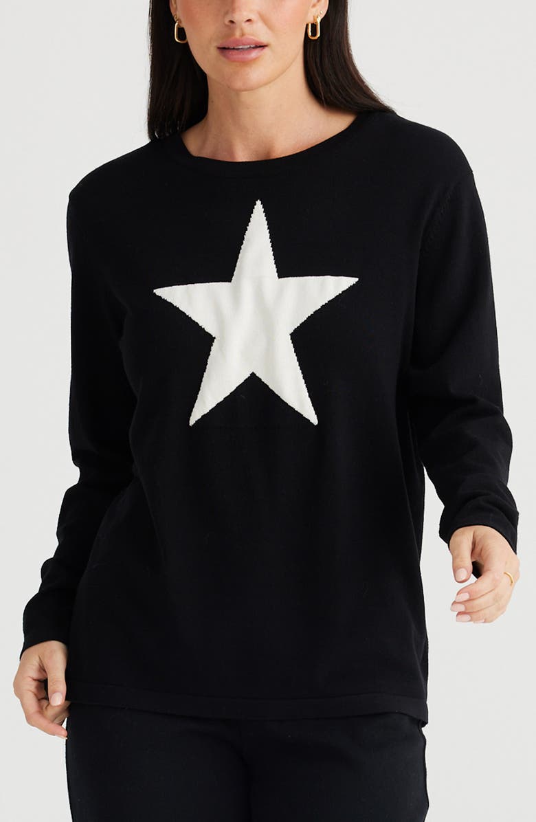 Brave+True Petra Star Knit Top, Alternate, color,