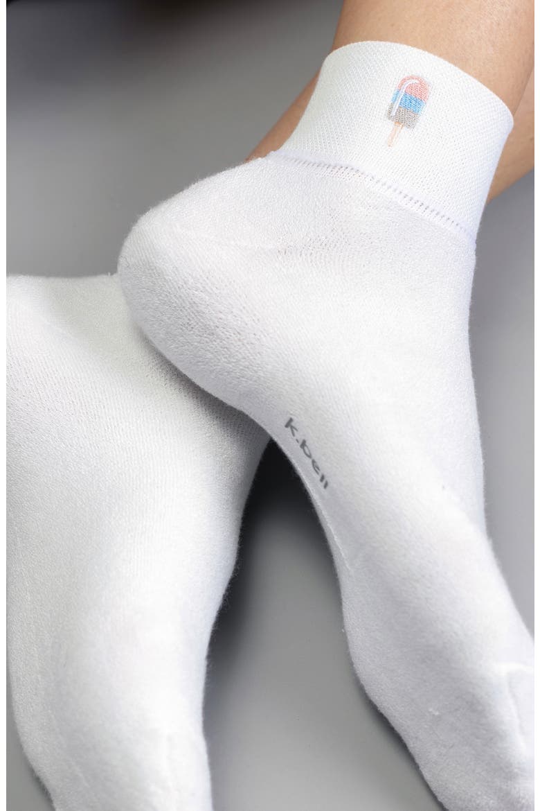 Popsicle Assorted 2-Pack Socks, Main, color, WHITE