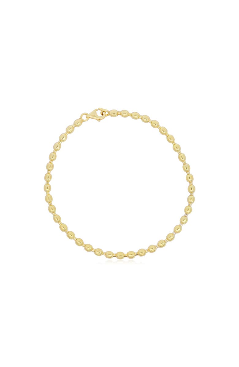 The Lovery Fine Jewelry Nugget Bead Chain Bracelet, Main, color, Yellow Gold