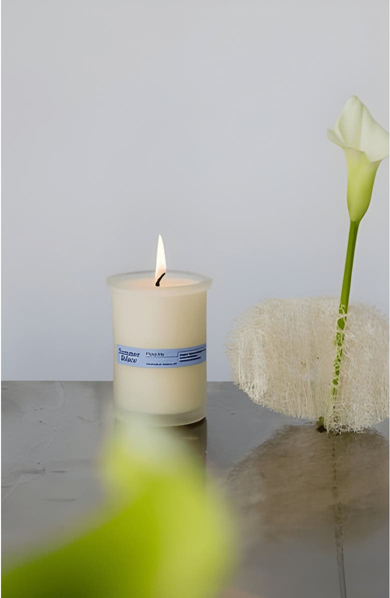 Summer Solace Tallow Flora Iris Regenerative Tallow Candle, Alternate, color, Off-White / Light Brown