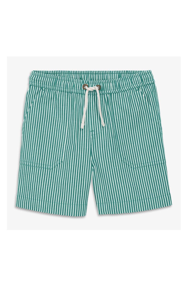 Primary Kids Stretch Chino Short In Boardwalk Stripe, Main, color, Sunwashed Teal Union Stripe