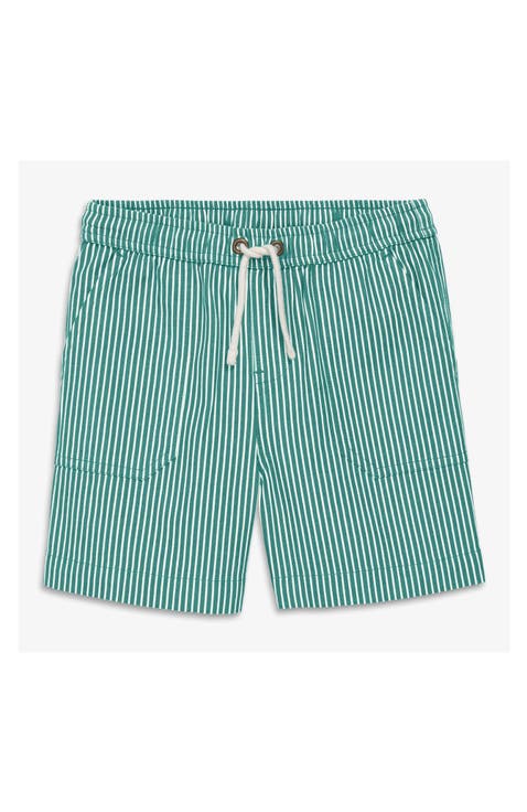 Kids Stretch Chino Short In Boardwalk Stripe (Toddler, Little Kid, & Big Kid)