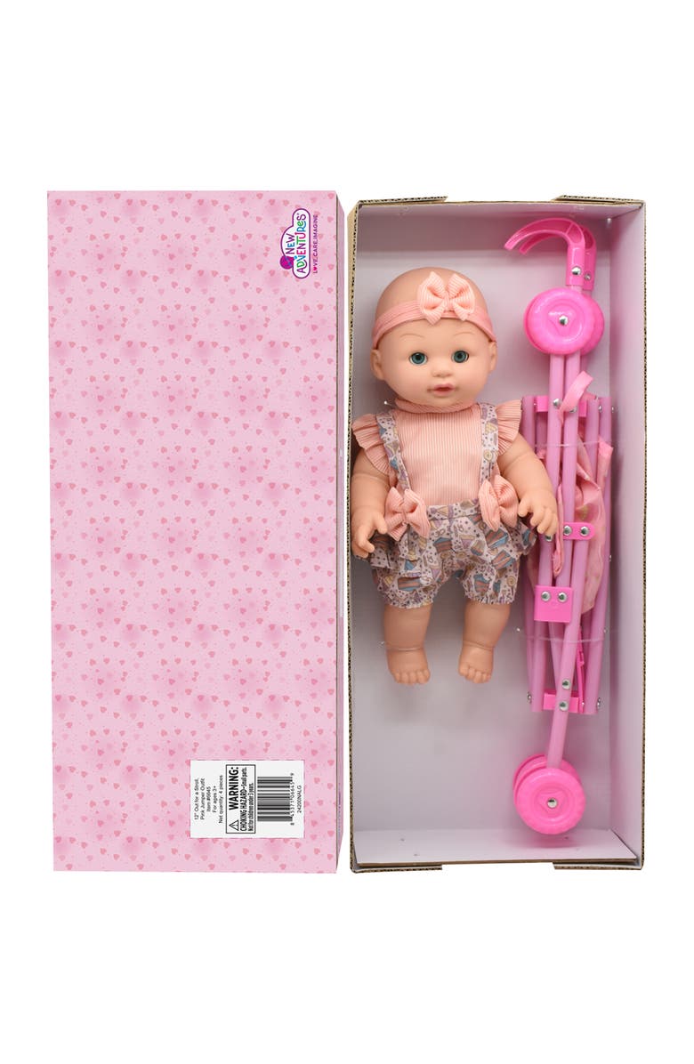 Little Darlings Out For A Stroll Cupcake Lollipop Outfit, Alternate, color, Multicolored