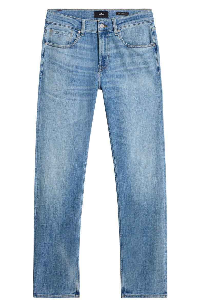 7 For All Mankind The Straight Leg Jeans, Alternate, color, Steelwater