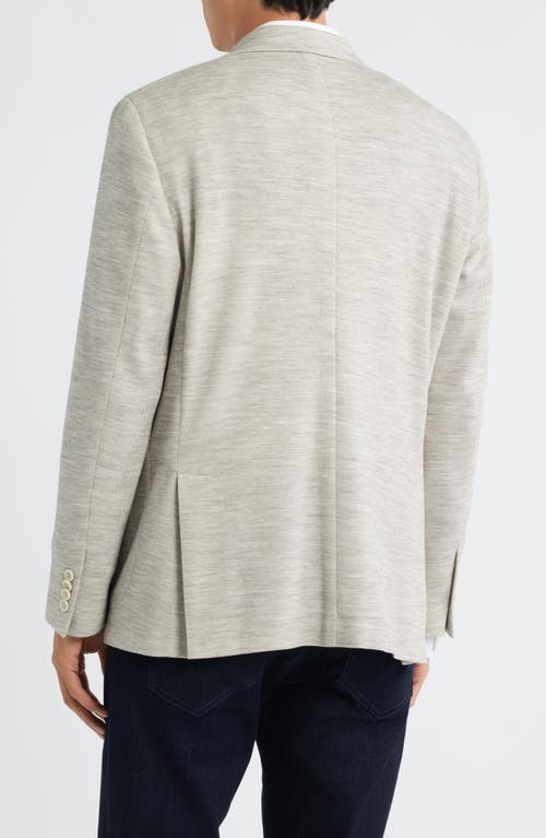Jack Victor Hartford Knit Wool Mélange Sport Coat In Nude
