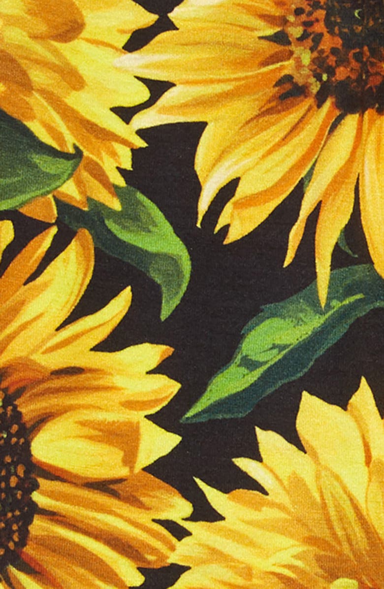 Dolce&Gabbana Sunflower Print Dress, Alternate, color, 