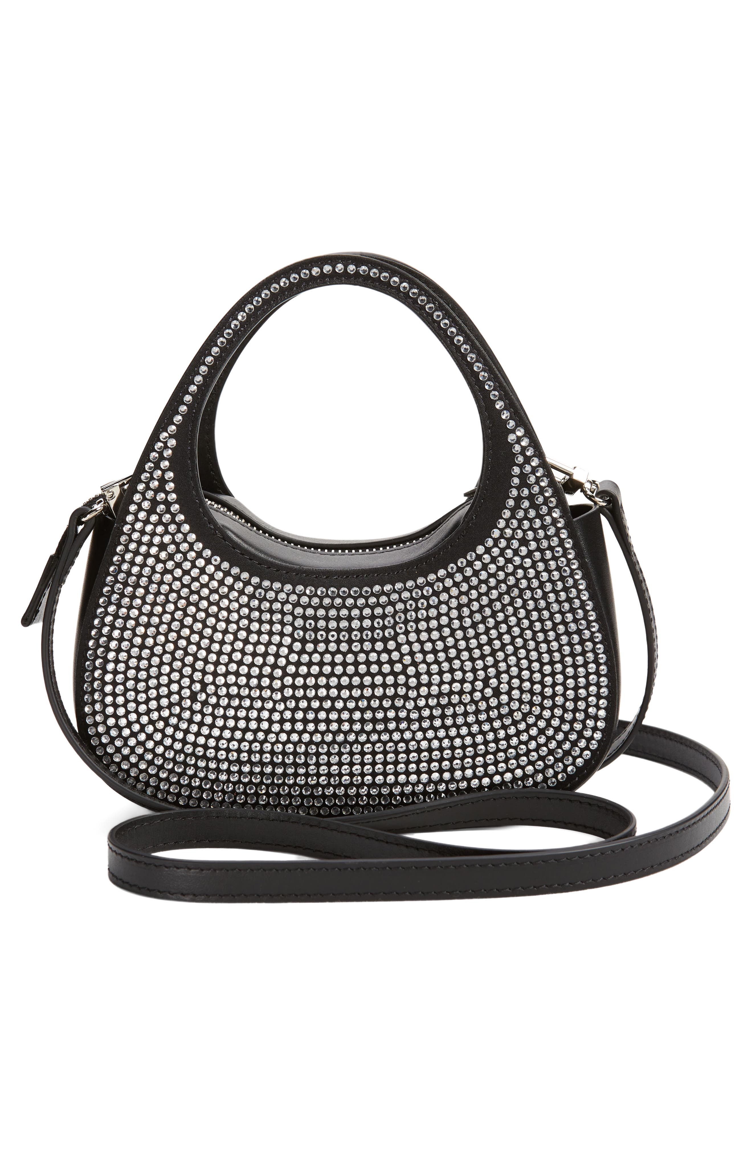 Coperni Micro Swipe Crystal Embellished Baguette Top Handle Bag (Women ...