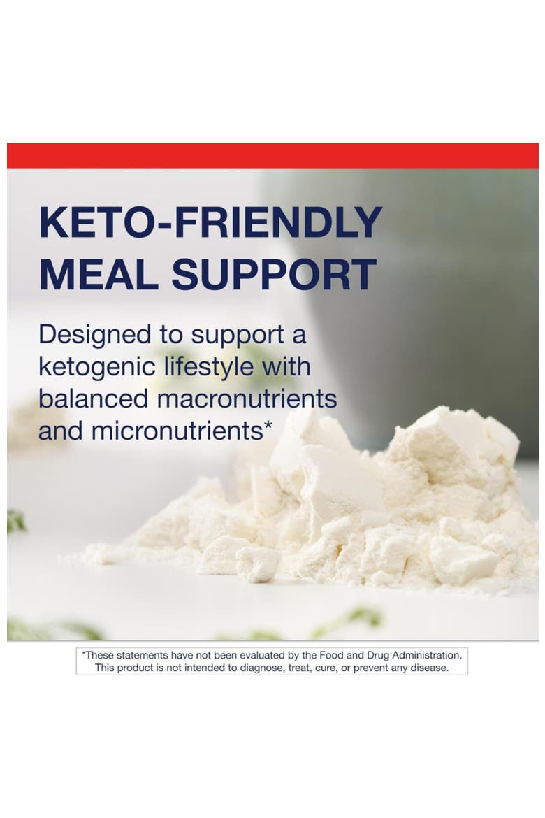 Ketogenic Low Carb Protein Shake Powder Vanilla 14 Servings, Alternate, color, None