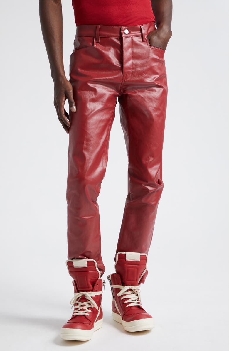 Rick Owens Tyrone Coated Skinny Jeans | Nordstrom