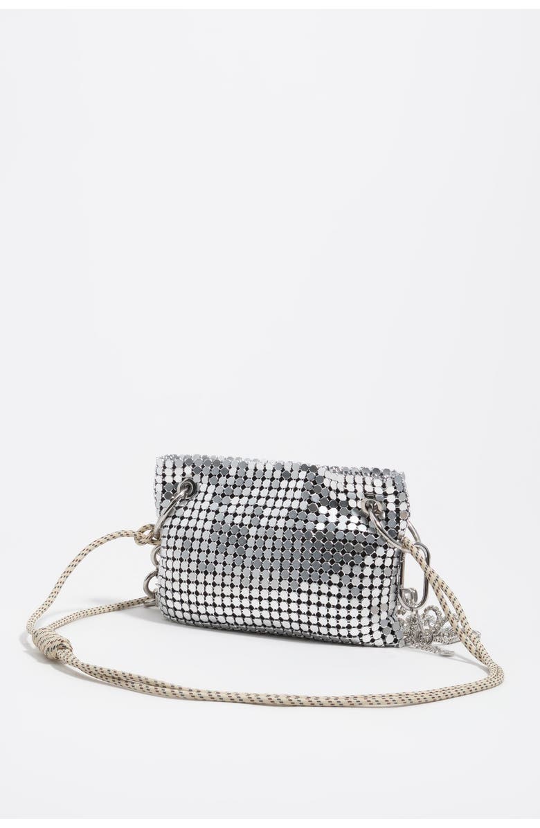 Bimba y Lola Metallic Mesh Mini Bag, Alternate, color, Silver