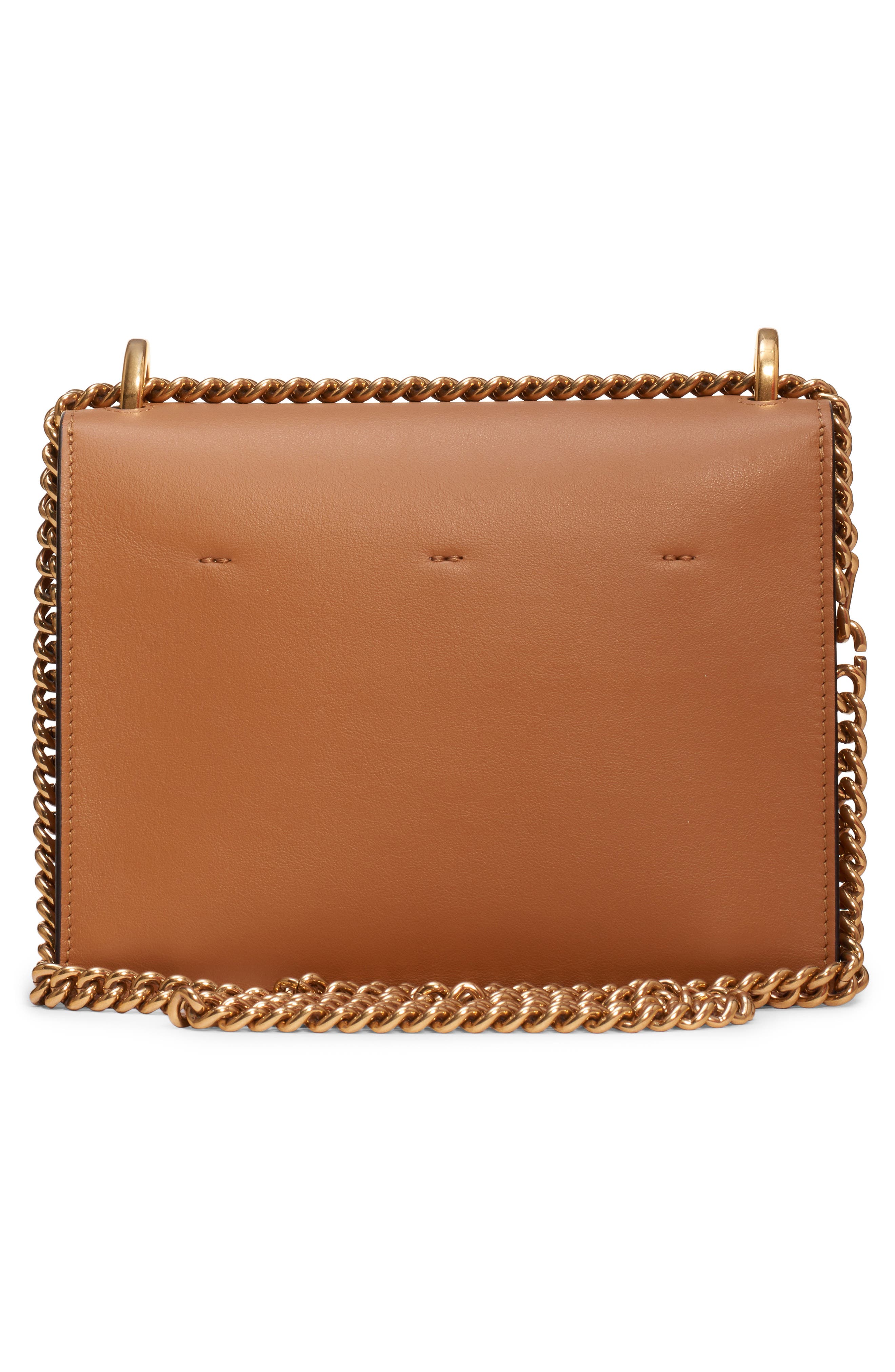 Fendi Small Kan U Leather Shoulder Bag, Alternate, color, 