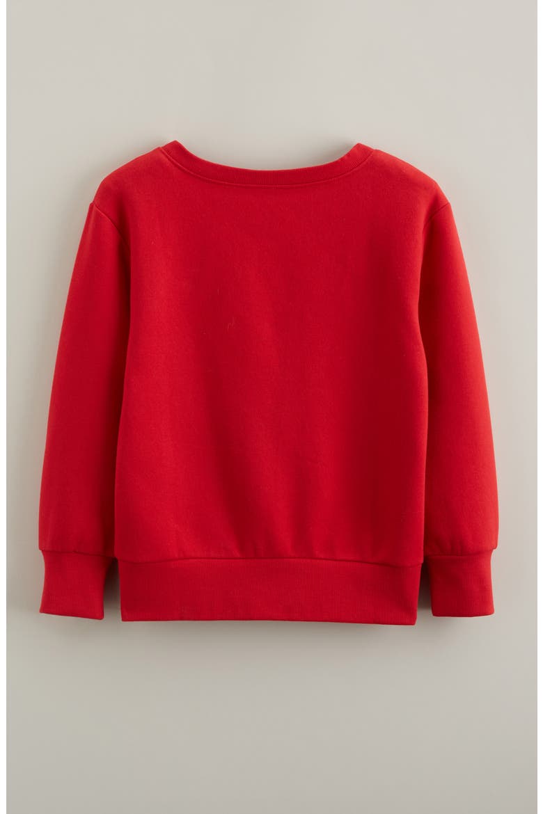 Off Shoulder Graphic Sweatshirt, Alternate, color, RED BARBADOS ASPEN