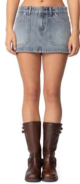 EDIKTED Gigi Denim Miniskirt