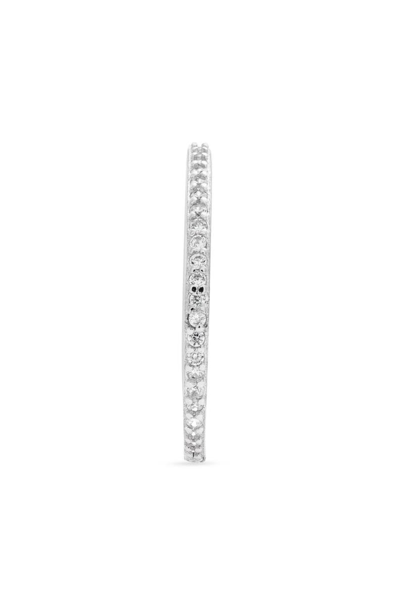 The M Jewelers The M Essential Pavé Band, Alternate, color, Silver