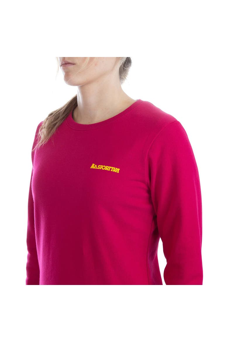 Women's Climbing On The Moon Sweatshirt, Alternate, color, Fucsia/Giallo
