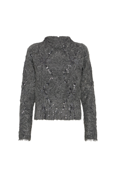 Frosty embroidery sweater