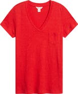 Caslon® Cotton & Modal V-Neck T-Shirt