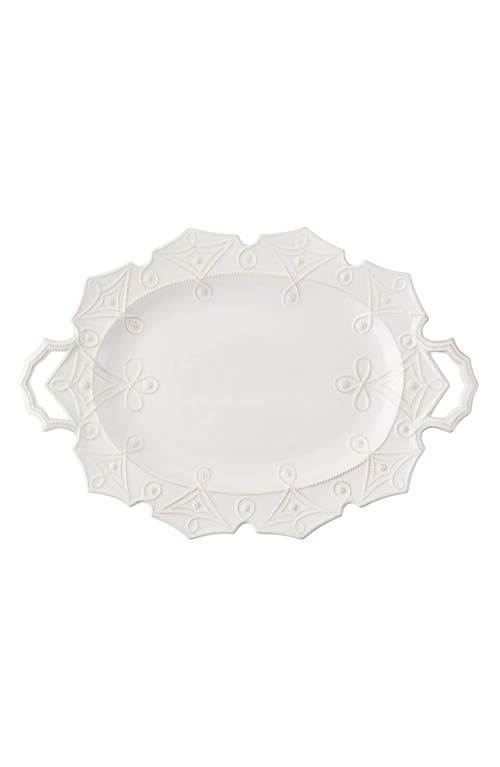 Juliska Jardins Du Monde Ceramic Turkey Platter In White