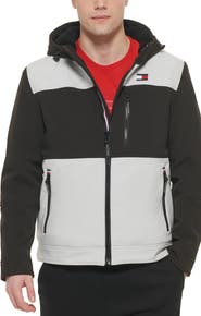 Tommy Hilfiger Soft Shell Hooded Jacket with Faux Shearling Lining