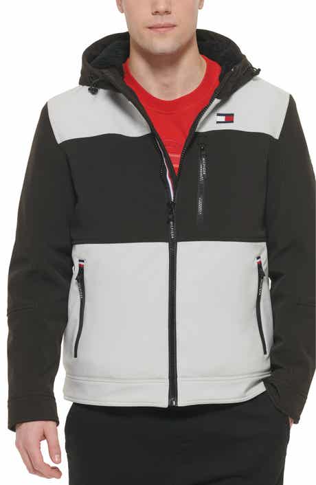 Soft Shell Hooded Jacket with Faux Shearling Lining