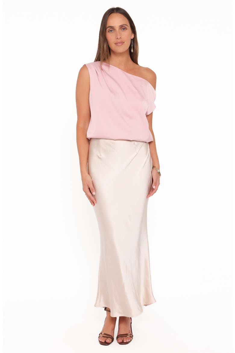 Chandler One-Shoulder Top, Alternate, color, PINK