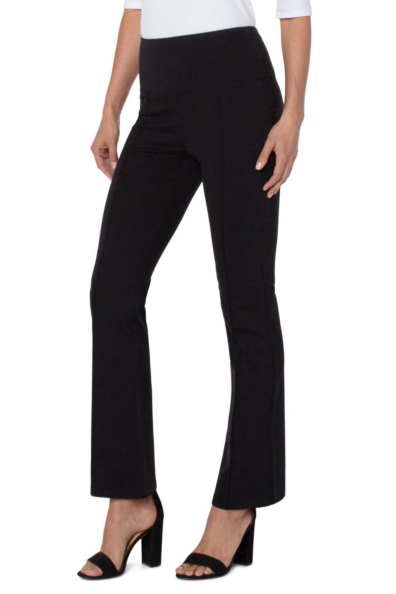Pearl High Waist Flare Leggings, Alternate, color, BLACK