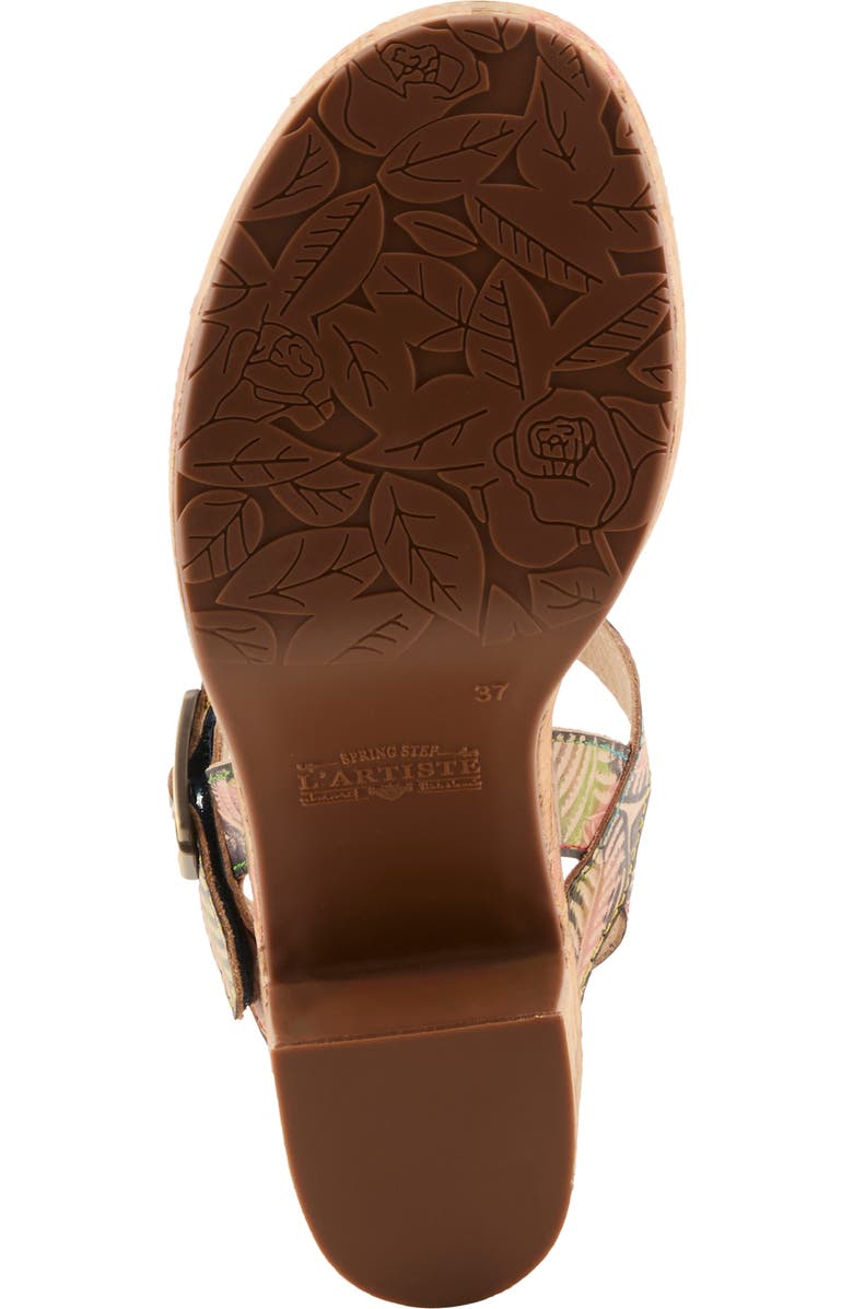 L'Artiste by Spring Step Jess Platform Sandal, Alternate, color, Navy Multi