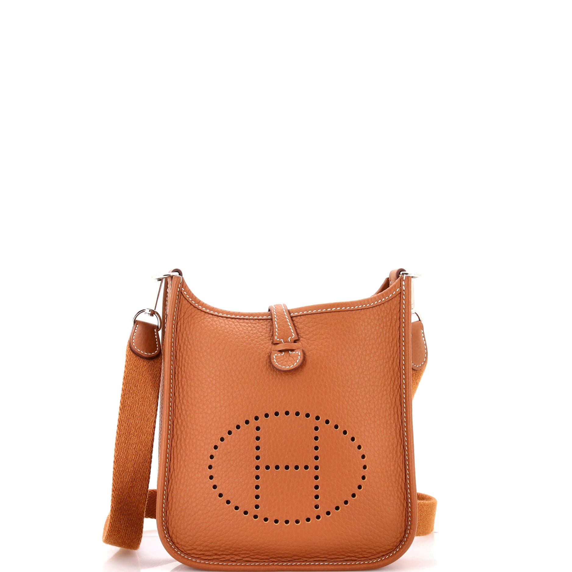 Pre-Owned Hermes Evelyne Bag Gen III Clemence TPM, Main, color, Gold