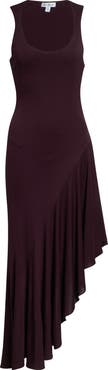 Alaïa Asymmetric Fluid Jersey Dress