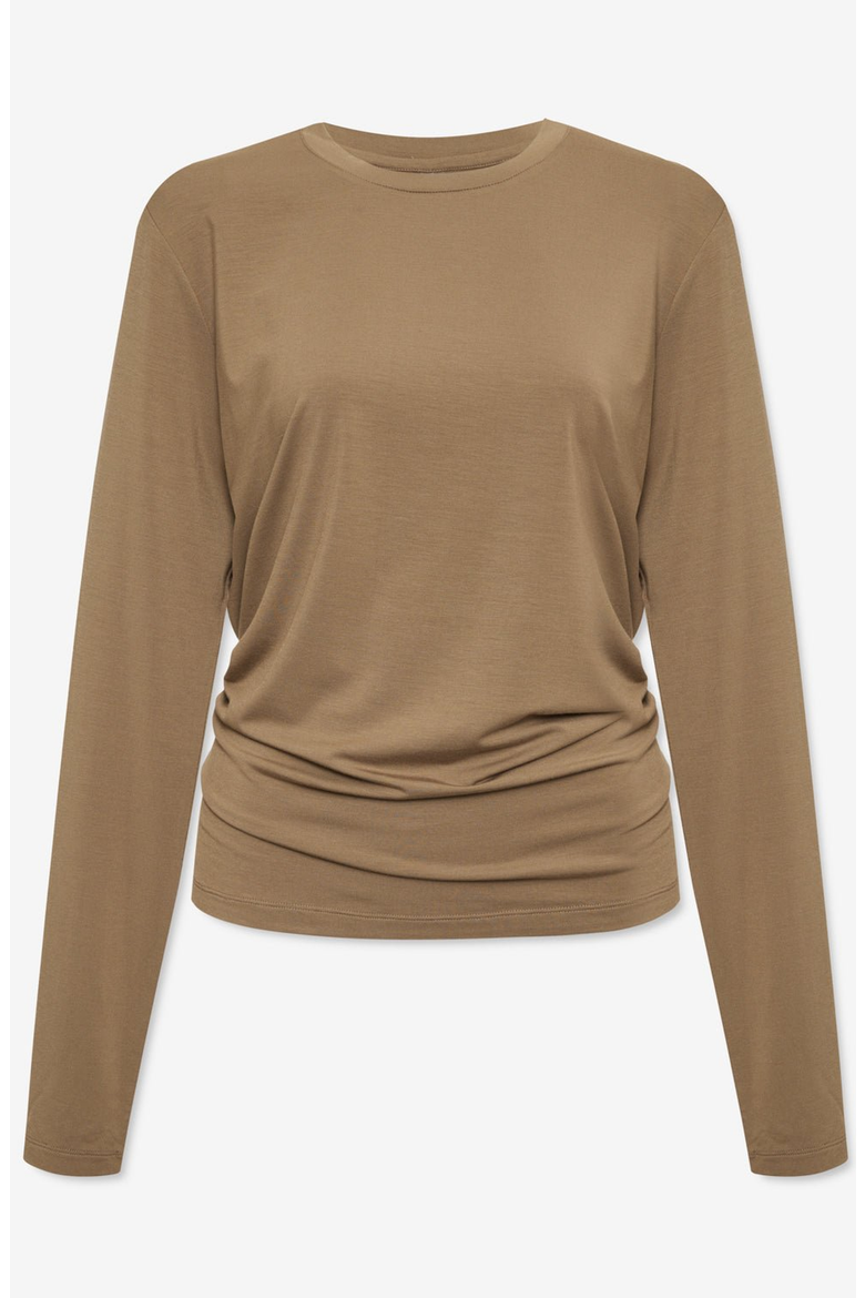 Modal Long Sleeve Tee, Main, color, Toffee