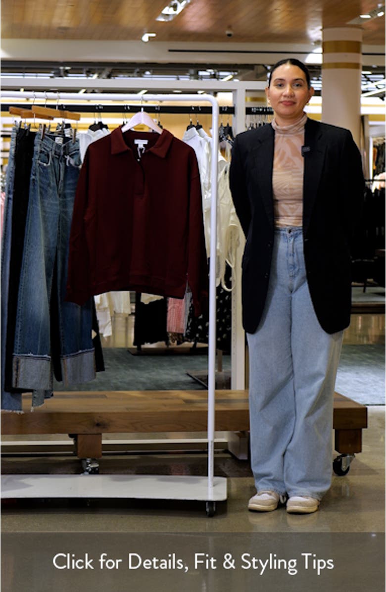 Oversize Polo Sweatshirt, sales video thumbnail