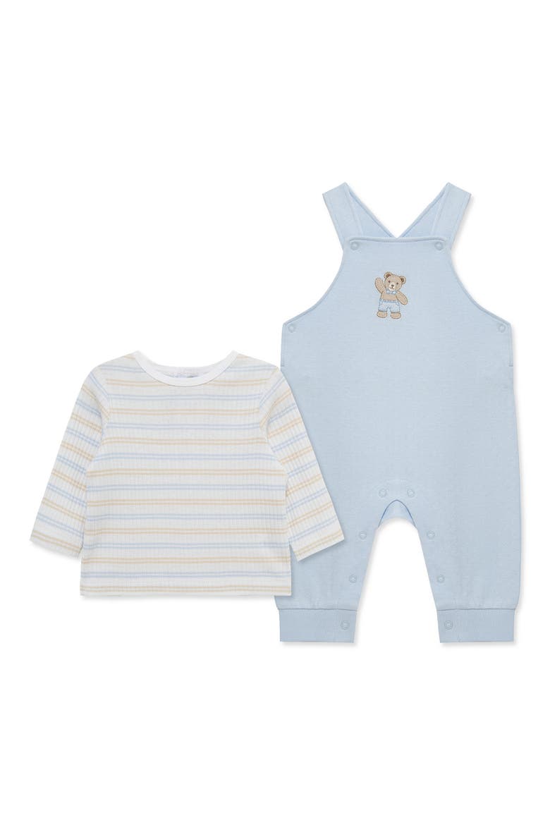 Dashing Organic Cotton Overall Set, Main, color, BLUE