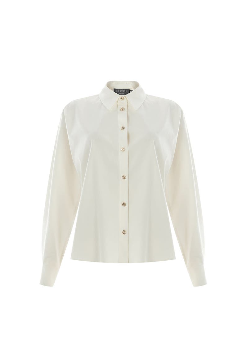 Kamari Raglan Sleeve Shirt, Alternate, color, BONE