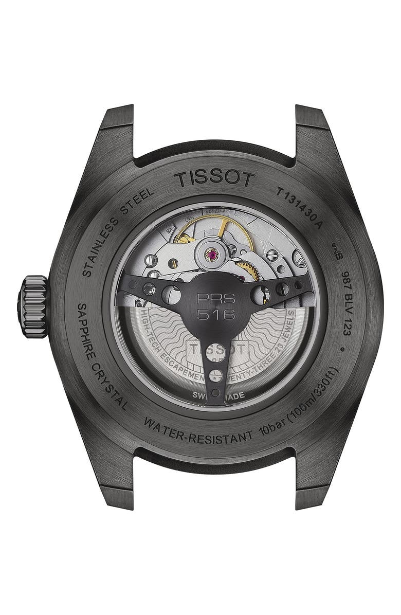 Tissot PRS 516 Powermatic 80 Leather Strap Watch, 42mm, Alternate, color,