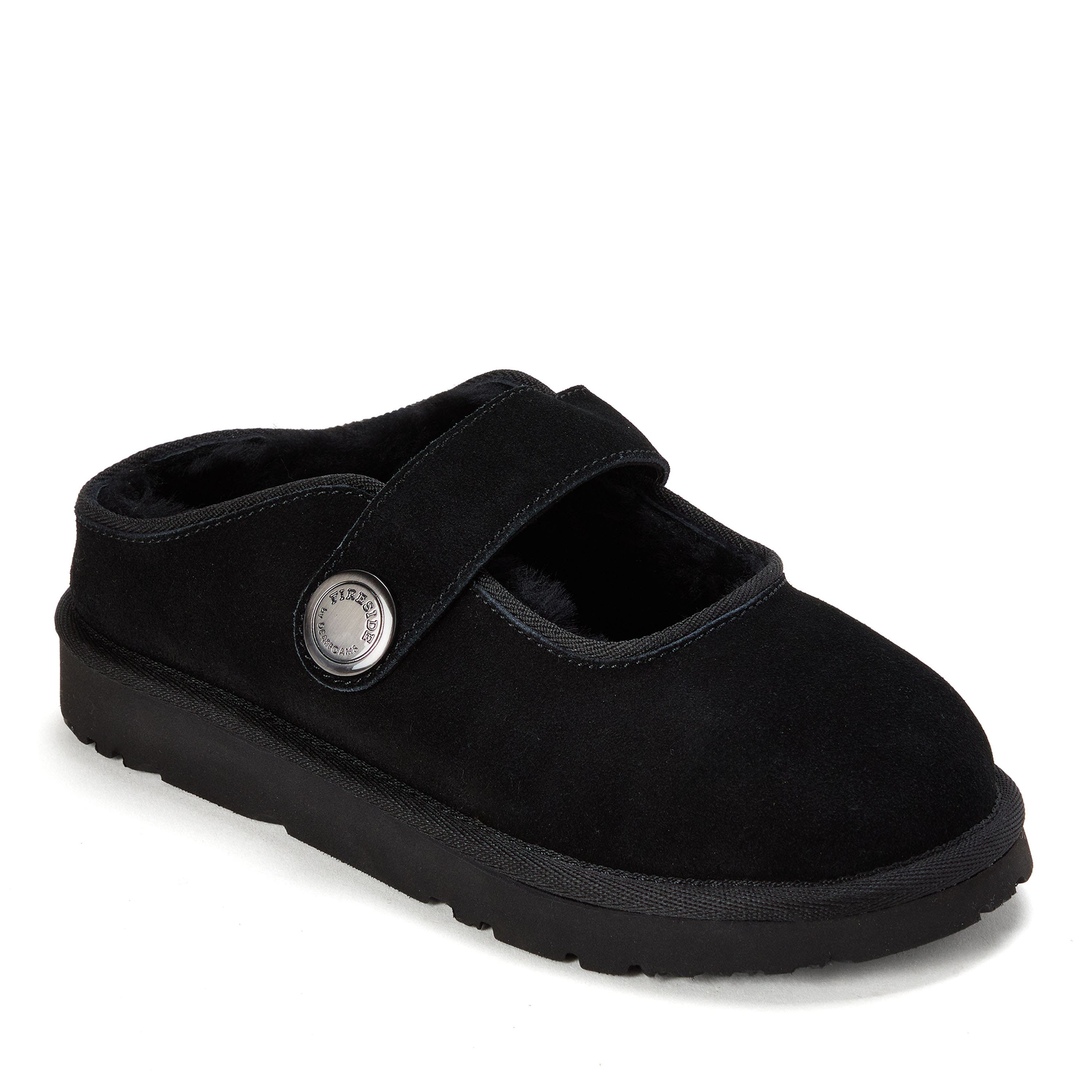Fireside Coin Maryjane Slippers, Main, color, Black