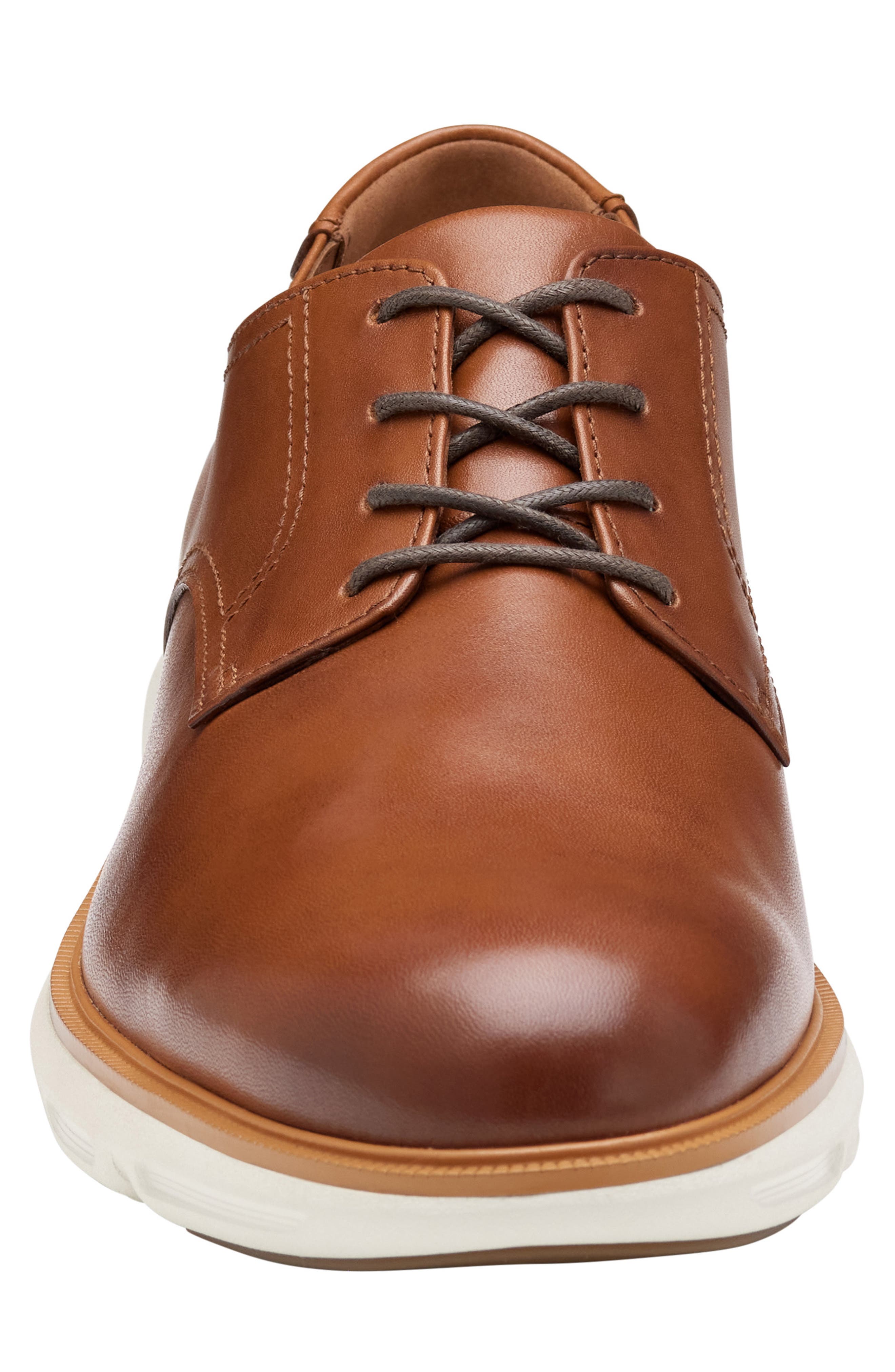 Larkin Plain Toe Derby, Alternate, color, TAN ITALIAN CALFSKIN